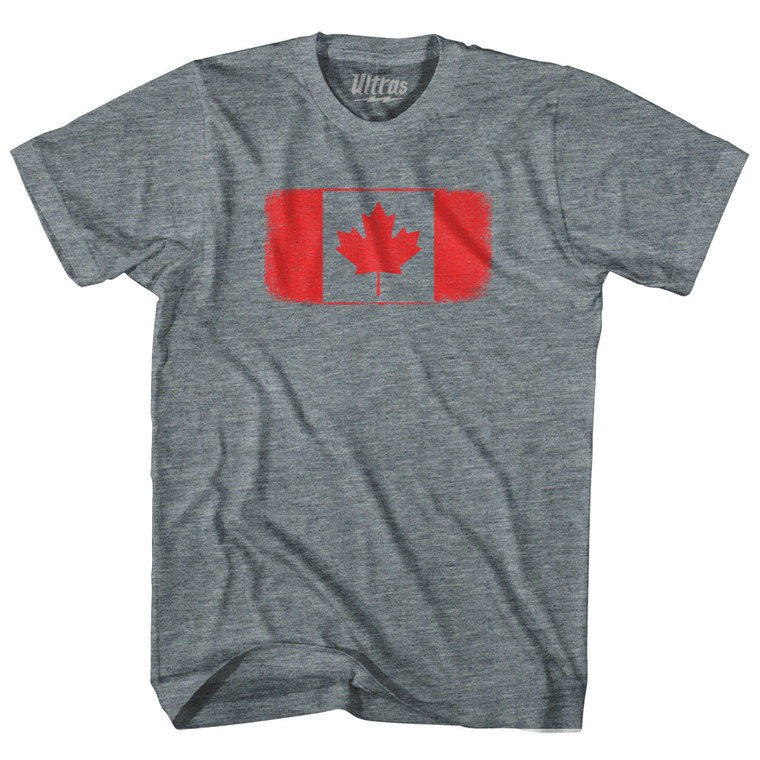 Canada Country Flag Womens Tri-Blend Junior Cut T-Shirt by Ultras