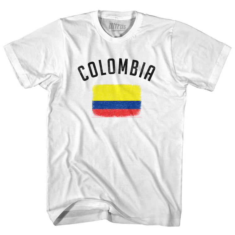 Colombia Country Flag Heritage Womens Cotton Junior Cut T-Shirt by Ultras
