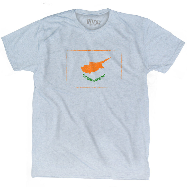 Cyprus Country Flag Adult Tri-Blend T-Shirt by Ultras