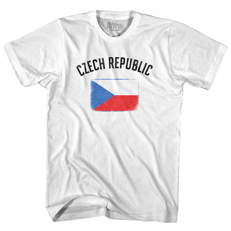 Czech Republic Country Flag Heritage Adult Cotton T-Shirt by Ultras