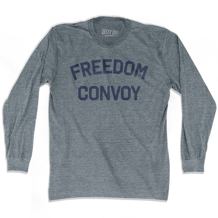 Freedom Convoy Adult Tri-Blend Long Sleeve T-shirt - Athletic Grey