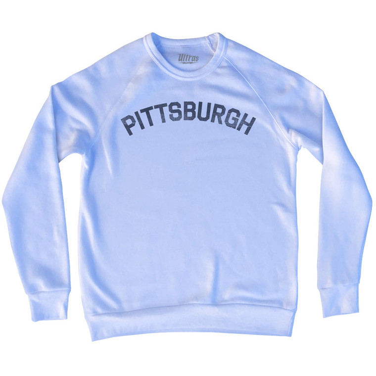 Pittsburgh Adult Tri-Blend Sweatshirt - White