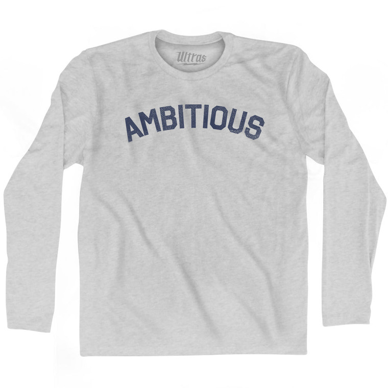 Ambitious Adult Cotton Long Sleeve T-shirt by Ultras