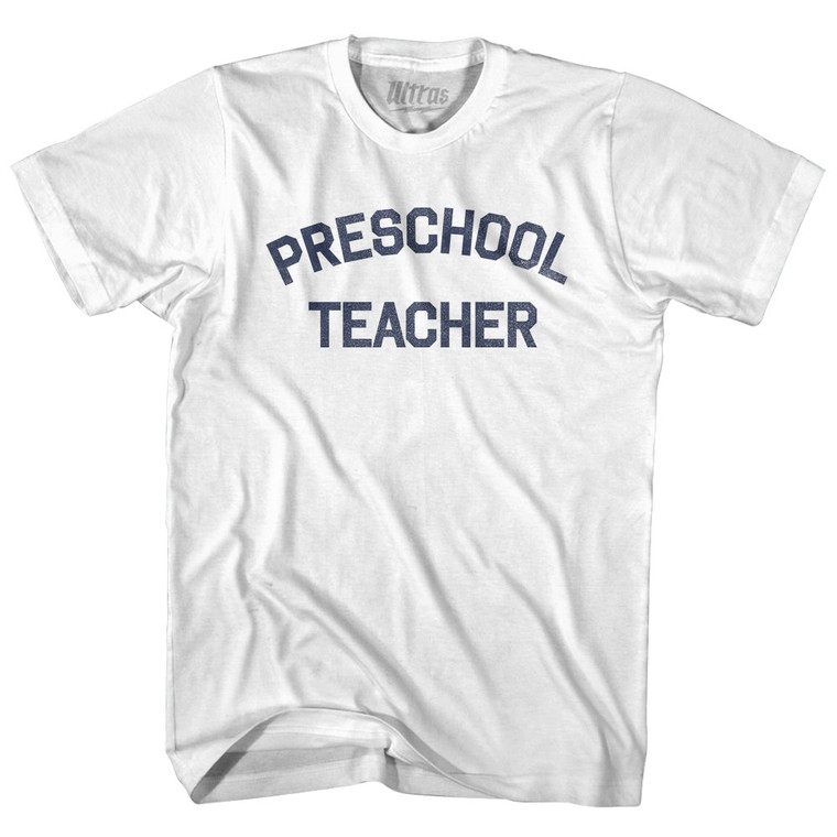 Preschool Teacher Womens Cotton Junior Cut T-Shirt by Ultras