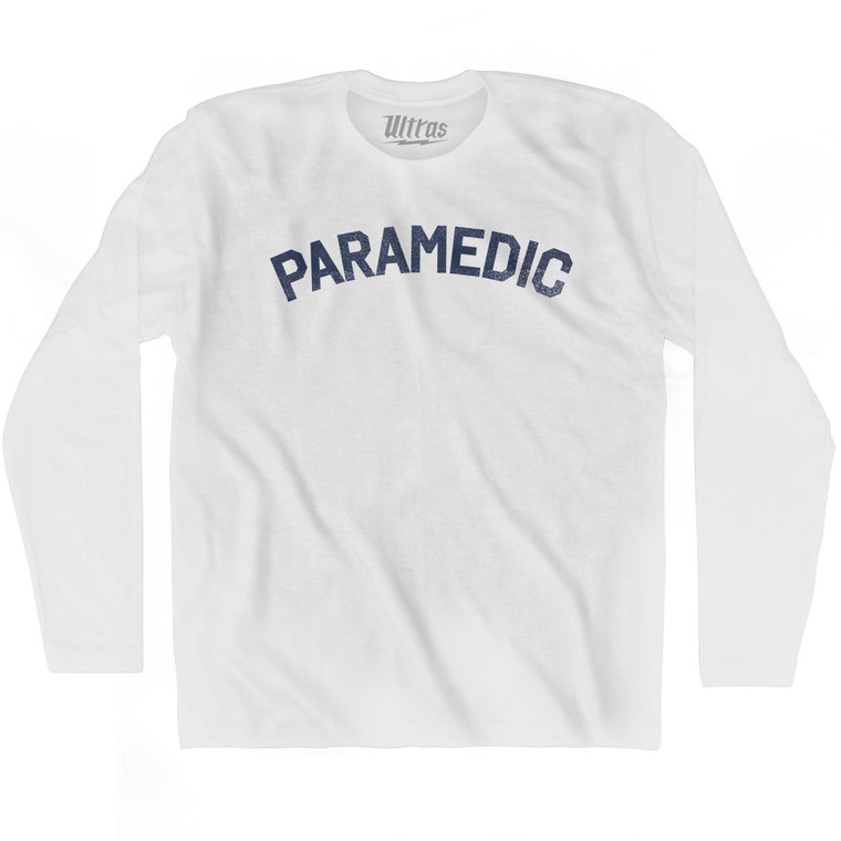 Paramedic Adult Cotton Long Sleeve T-shirt by Ultras