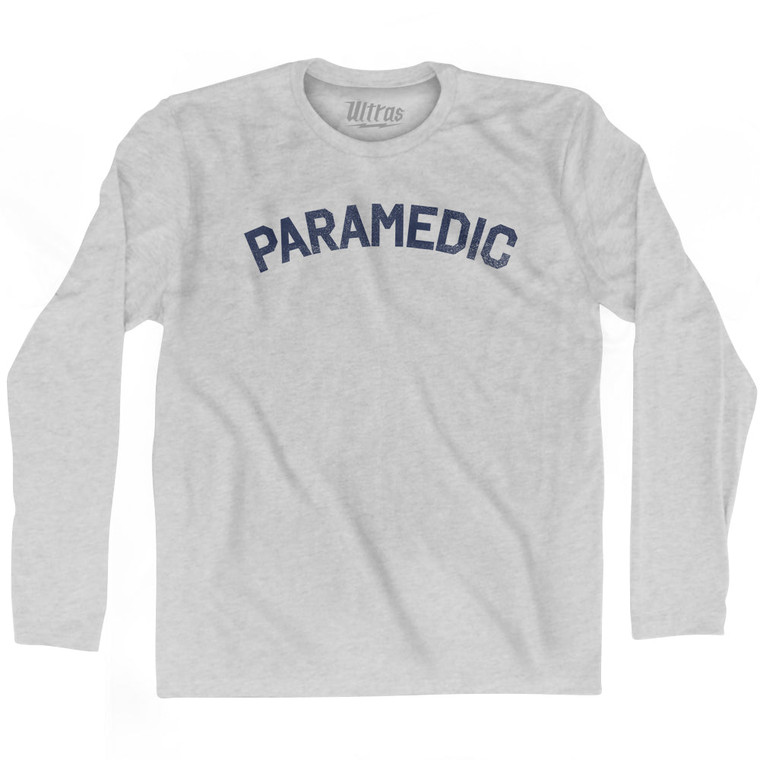 Paramedic Adult Cotton Long Sleeve T-shirt by Ultras