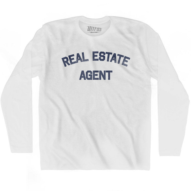 Real Estate Agent Adult Cotton Long Sleeve T-shirt by Ultras