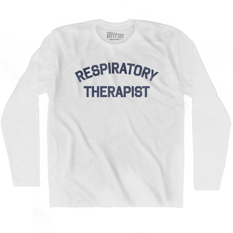 Respiratory Therapist Adult Cotton Long Sleeve T-shirt by Ultras