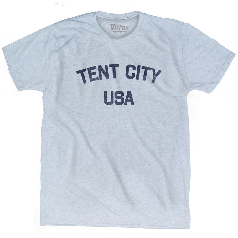 Tent City USA Adult Tri-Blend T-shirt by Ultras