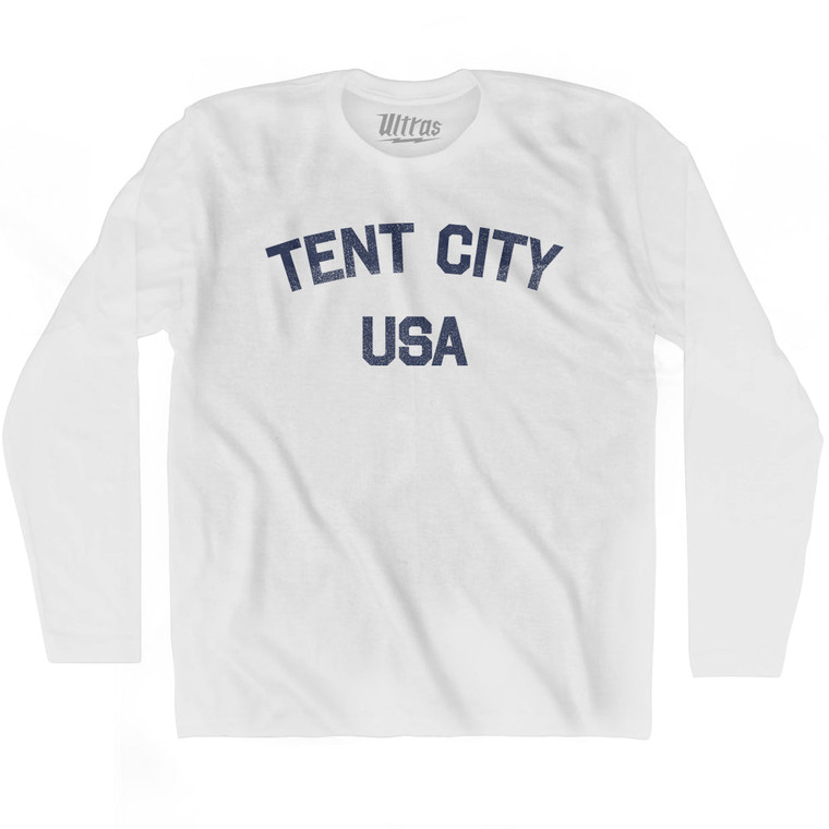 Tent City USA Adult Cotton Long Sleeve T-shirt by Ultras