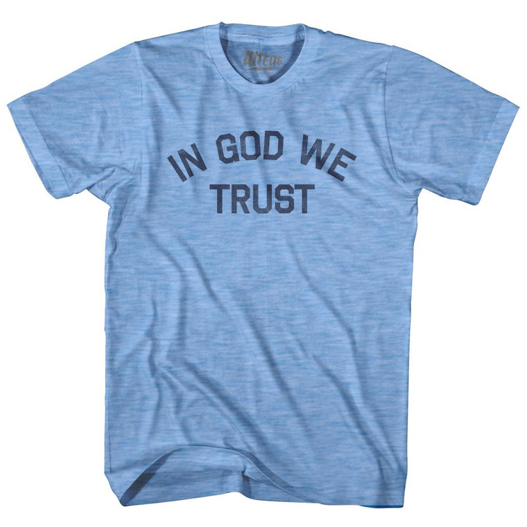 In God We Trust Adult Tri-Blend T-Shirt By Ultras