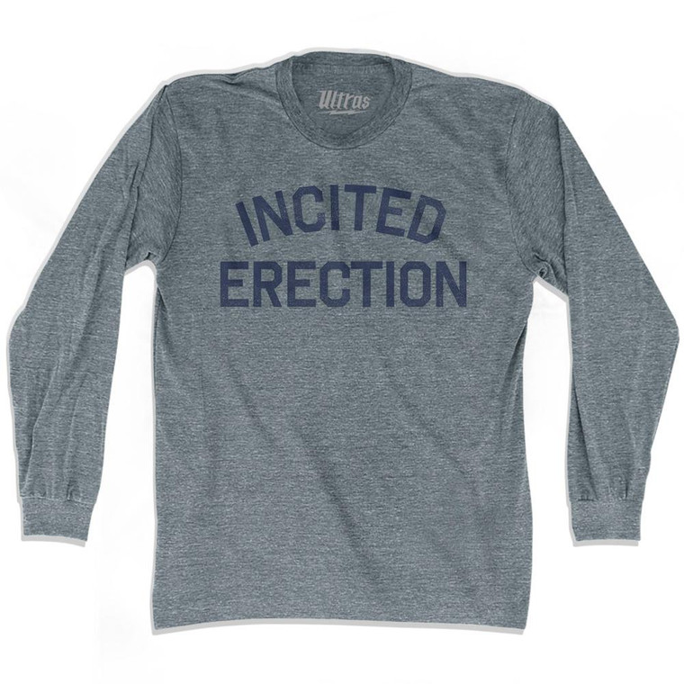 Incited Erection Adult Tri-Blend Long Sleeve T-Shirt By Ultras