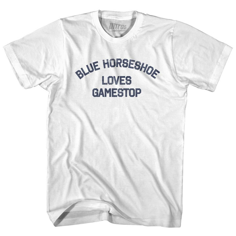 Blue Horseshoe Loves Gamestop Womens Cotton Junior Cut T-Shirt by Ultras