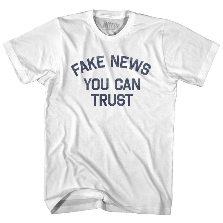 Fake News You Can Trust Womens Cotton Junior Cut T-Shirt by Ultras