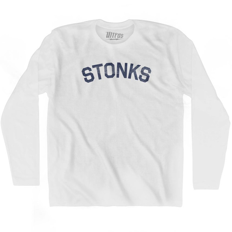 Stonks Adult Cotton Long Sleeve T-Shirt by Ultras