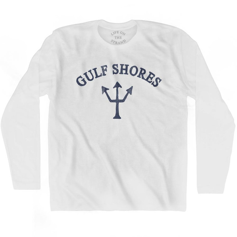 Alabama Gulf Shores Trident Adult Cotton Long Sleeve by Life On the Strand