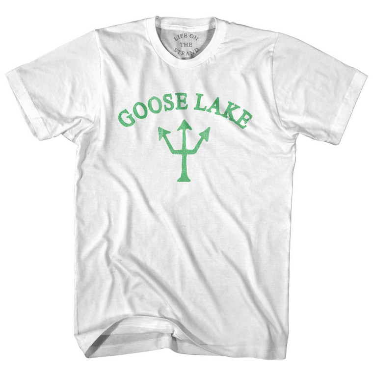 Alaska Goose Lake Emerald Art Trident Adult Cotton by Life On the Strand