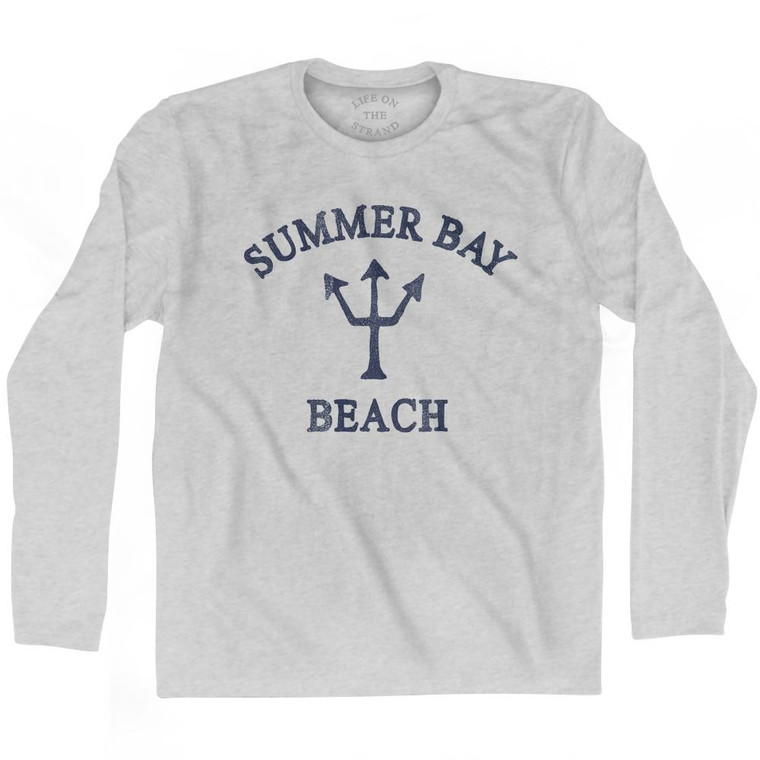 Alaska Summer Bay Beach Trident Adult Cotton Long Sleeve by Life On the Strand