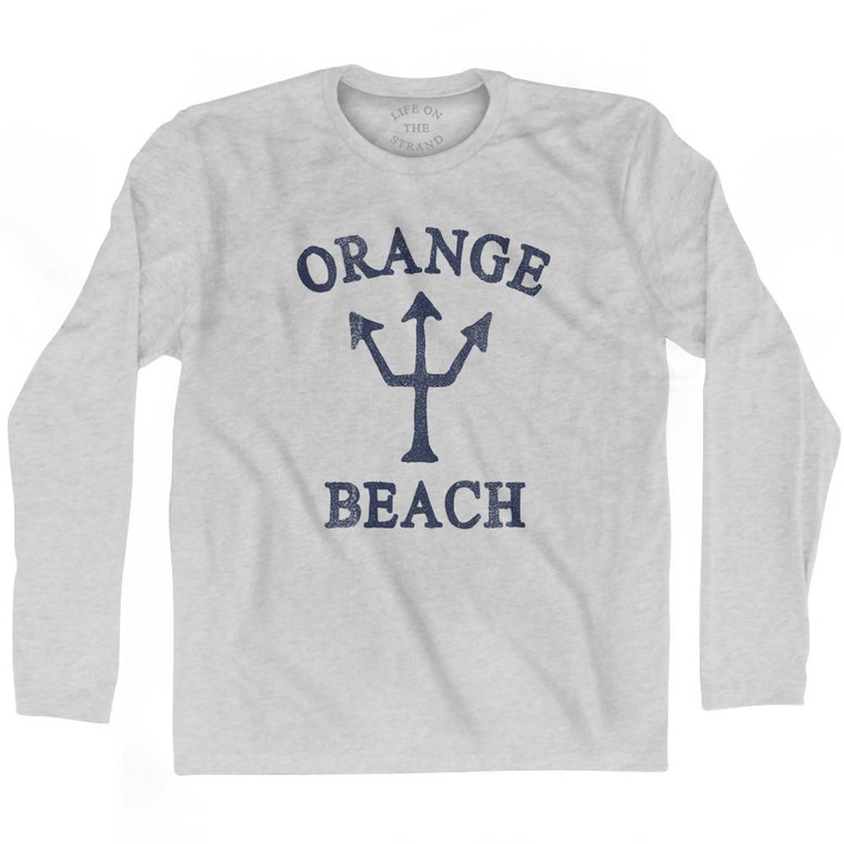 Alabama Orange Beach Trident Adult Cotton Long Sleeve by Life On the Strand