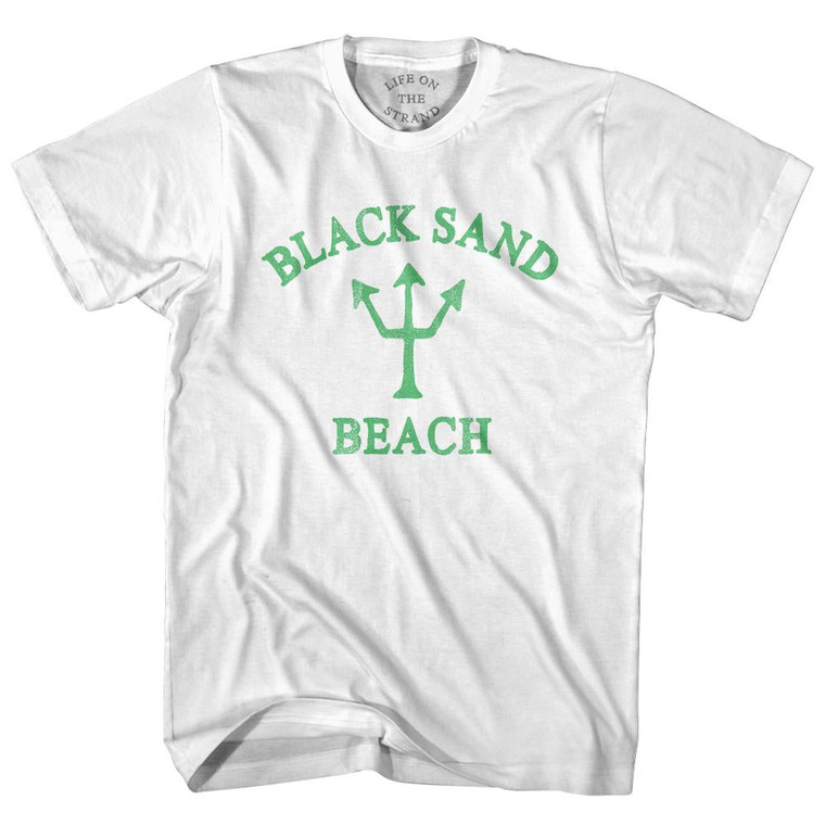 Alaska Black Sand Beach Emerald Art Trident Youth Cotton by Life On the Strand