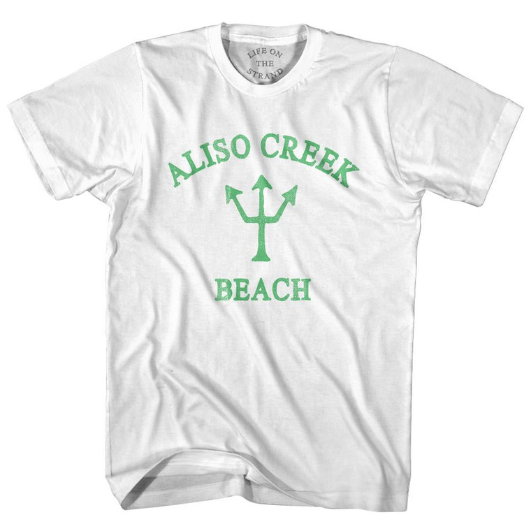 California Aliso Creek Beach Emerald Art Trident Womens Cotton Junior Cut by Life On the Strand
