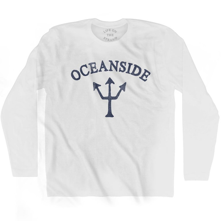 California Oceanside Trident Adult Cotton Long Sleeve by Life On the Strand