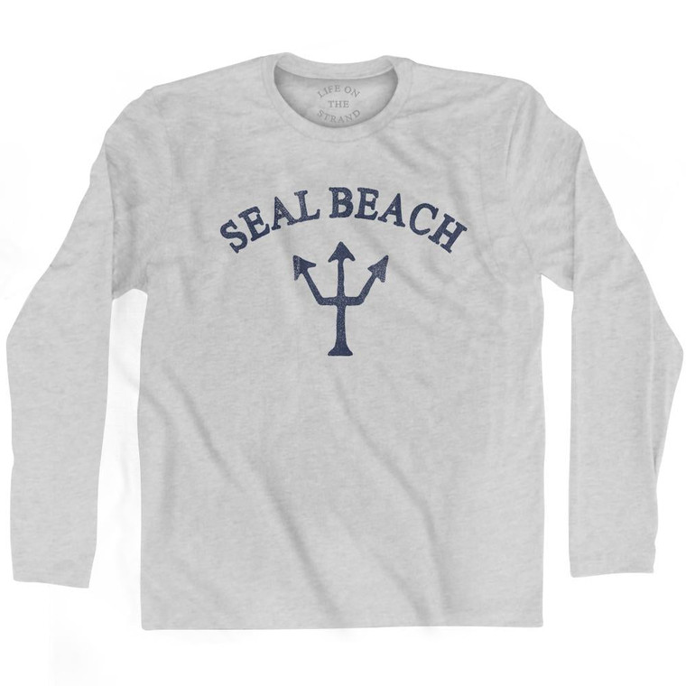 California Seal Beach Trident Adult Cotton Long Sleeve by Life On the Strand