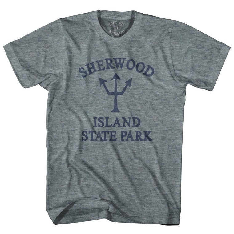 Connecticut Sherwood Island State Park Trident Womens Tri-Blend Junior Cut by Life On the Strand