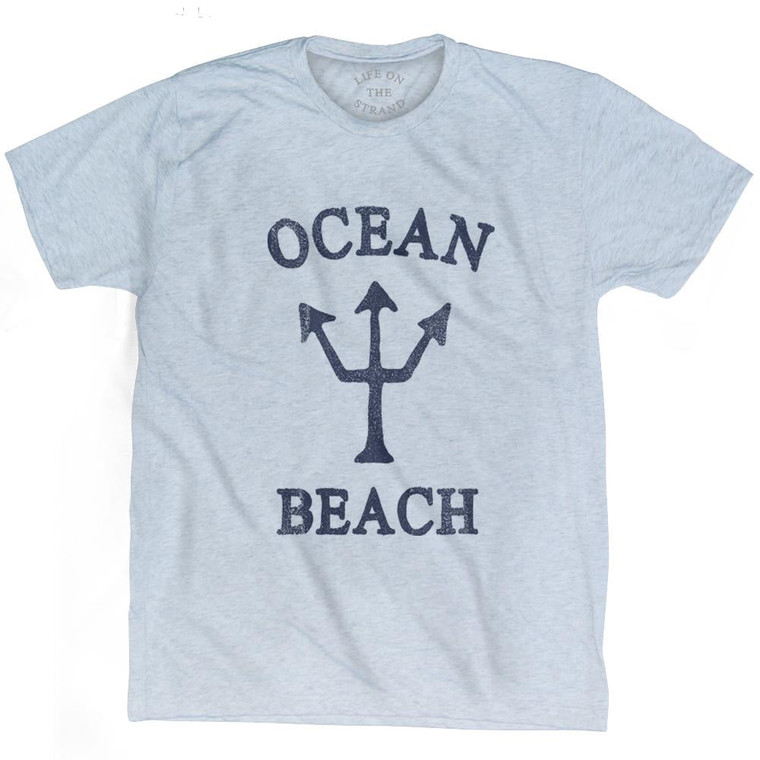 California Ocean Beach Trident Adult Tri-Blend by Life On the Strand