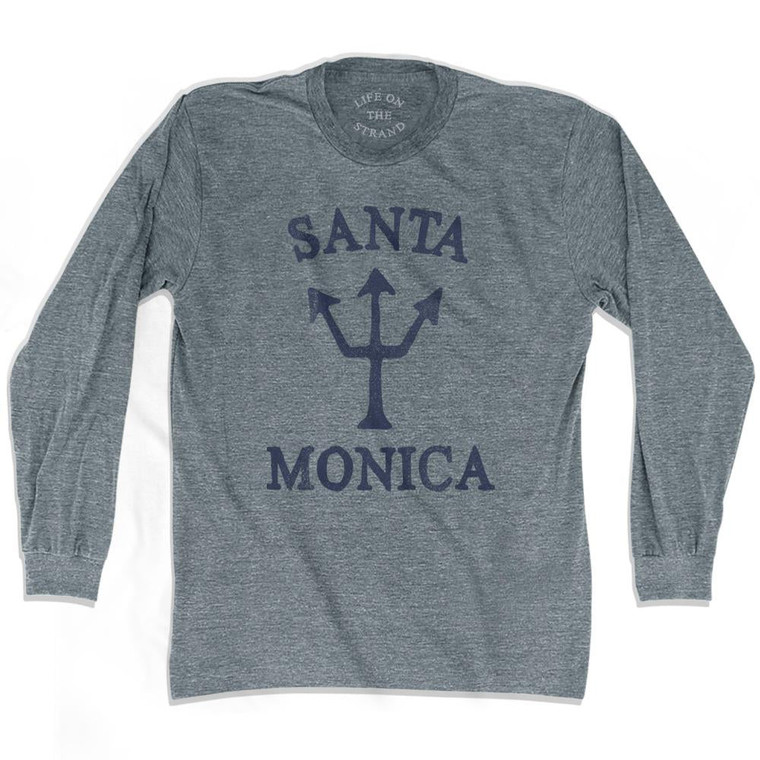 California Santa Monica Trident Adult Tri-Blend Long Sleeve by Life On the Strand
