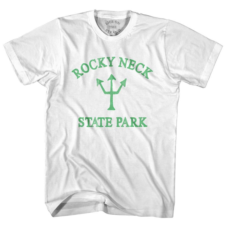 Connecticut Rocky Neck State Park Emerald Art Trident Womens Cotton Junior Cut by Life On the Strand