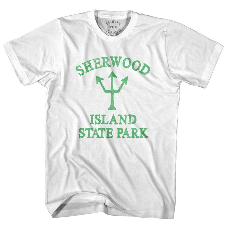 Connecticut Sherwood Island State Park Emerald Art Trident Youth Cotton by Life On the Strand