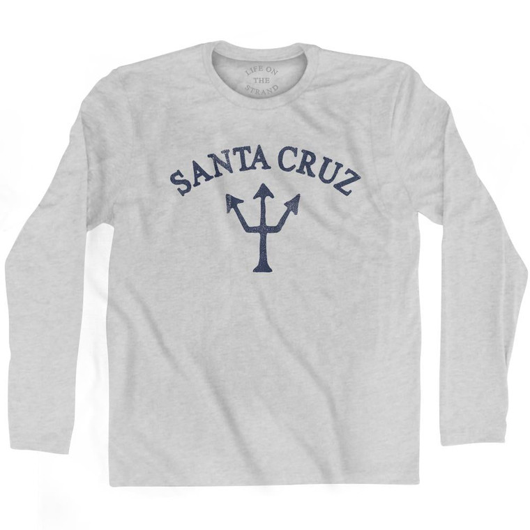 California Santa Cruz Trident Adult Cotton Long Sleeve by Life On the Strand