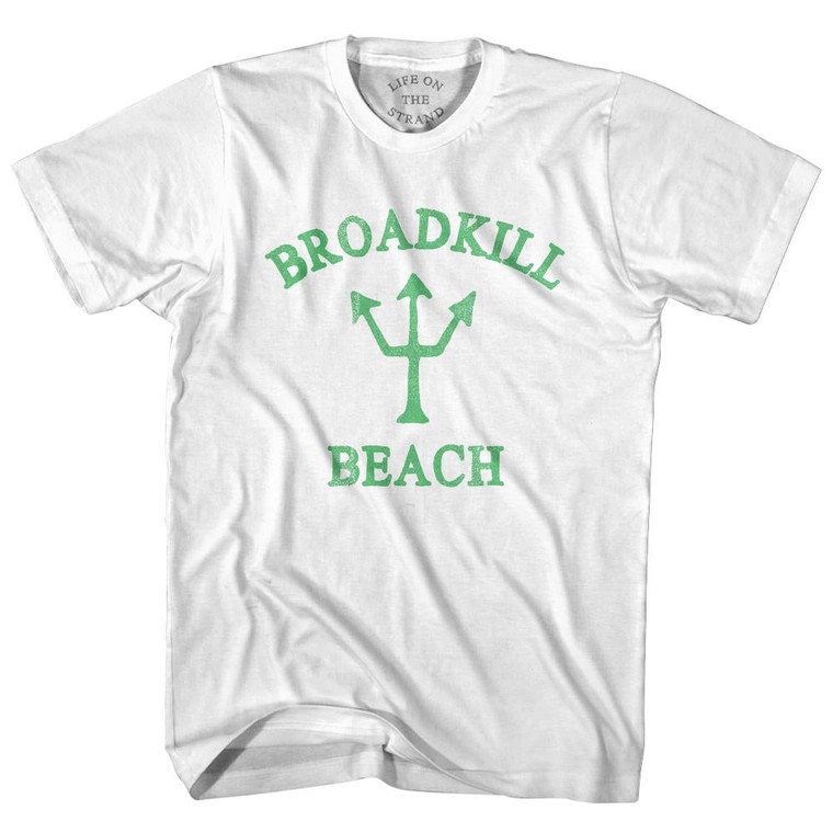 Delaware Broadkill Beach Emerald Art Trident Womens Cotton Junior Cut by Life On the Strand