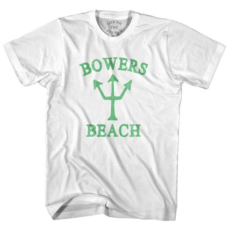 Delaware Bowers Beach Emerald Art Trident Adult Cotton by Life On the Strand