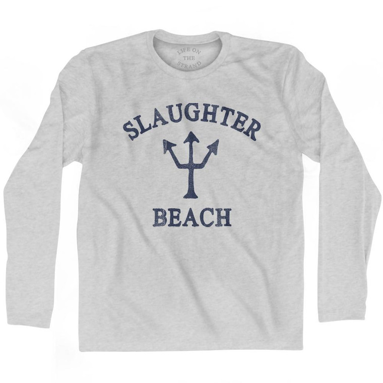 Delaware Slaughter Beach Trident Adult Cotton Long Sleeve by Life On the Strand