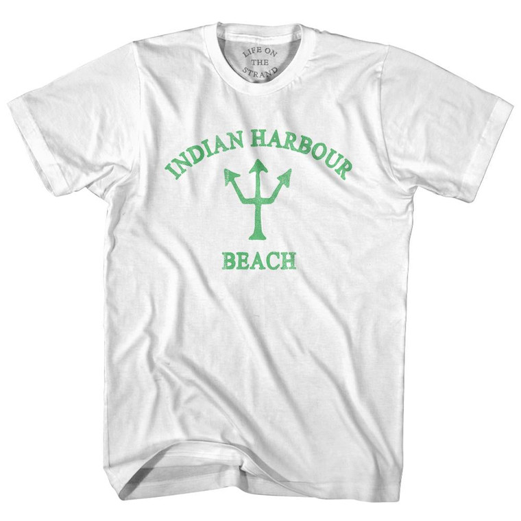 Florida Indian Harbour Beach Emerald Art Trident Womens Cotton Junior Cut by Life On the Strand