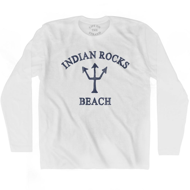 Florida Indian Rocks Beach Trident Adult Cotton Long Sleeve by Life On the Strand