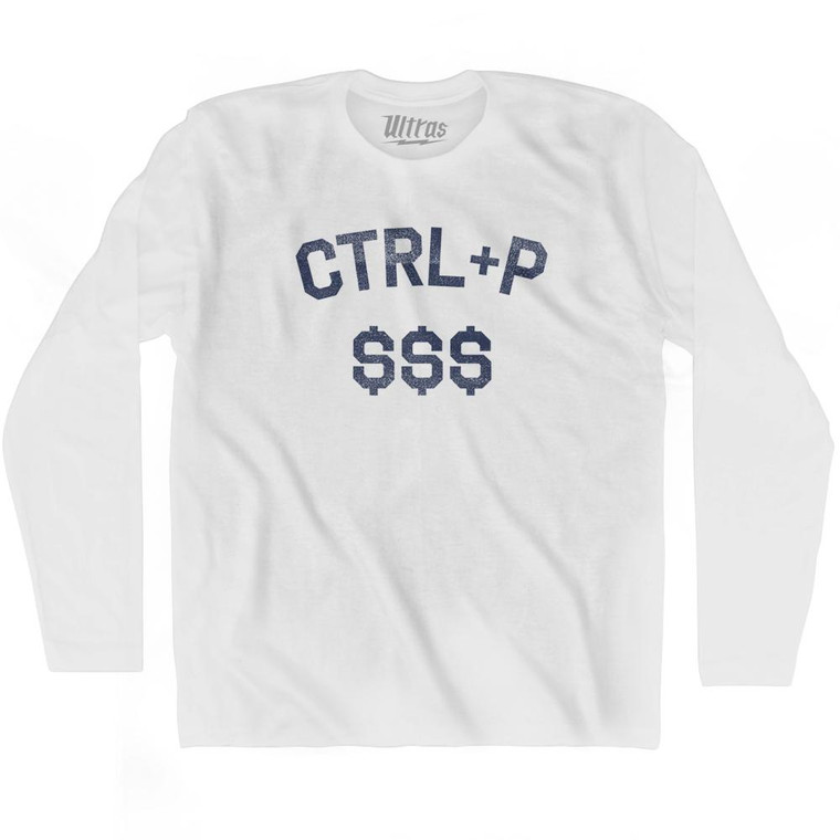 Ctrl+P SSS Adult Cotton Long Sleeve T-Shirt by Ultras