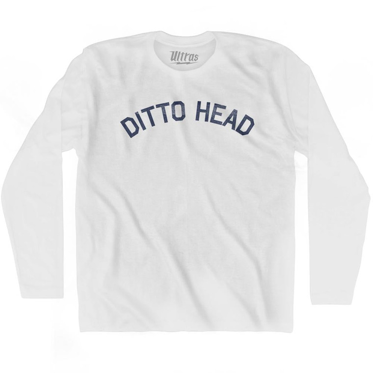 Ditto Head Adult Cotton Long Sleeve T-Shirt by Ultras