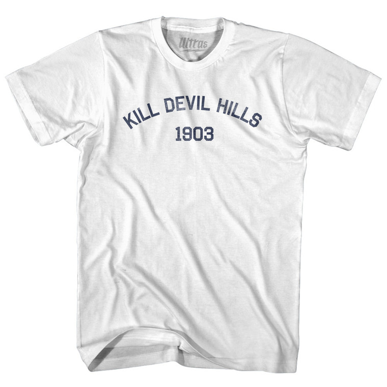 Kill Devil Hills 1903 Adult Cotton T-Shirt - White