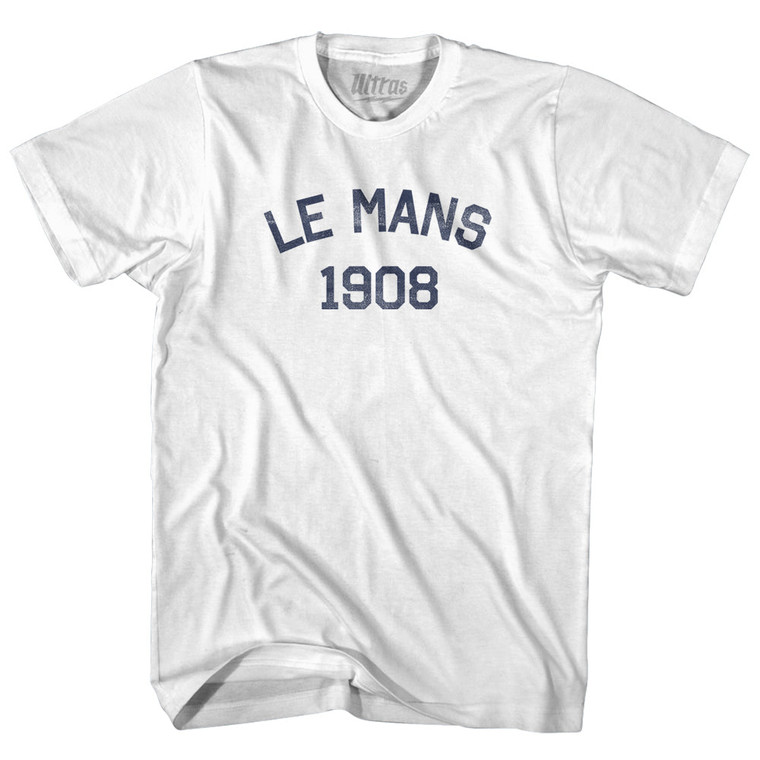 Le Mans 1908 Adult Cotton T-Shirt - White