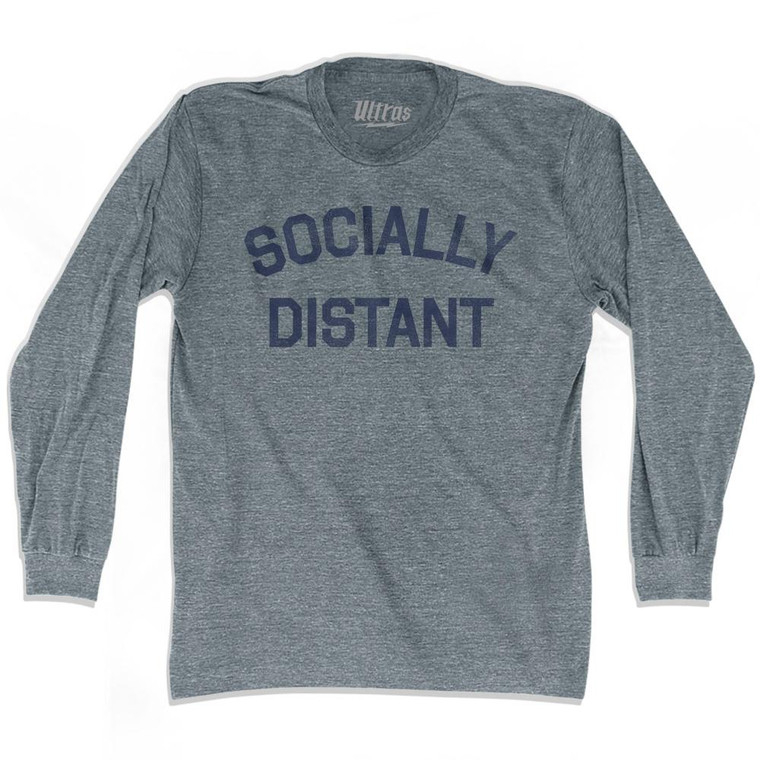 Socially Distant Adult Tri-Blend Long Sleeve T-Shirt by Ultras