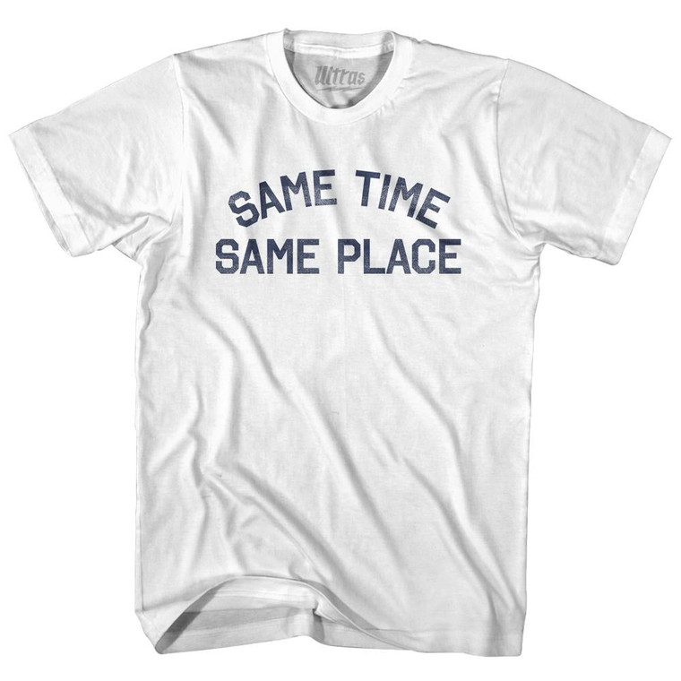 Same Time Same Place Womens Cotton Junior Cut T-Shirt by Ultras