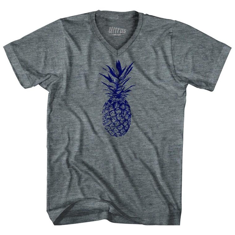 Pinapple Adult Tri-Blend V-Neck T-Shirt by Ultras