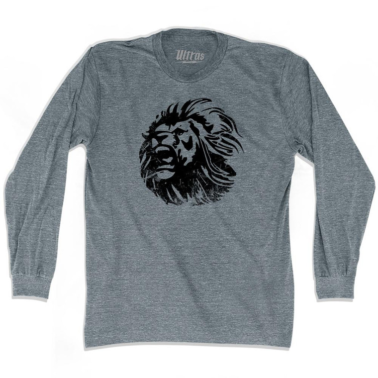 Fossa Dei Leoni Original Italian Milan Ultras Support Lion Adult Tri-Blend Long Sleeve T-Shirt by Ultras