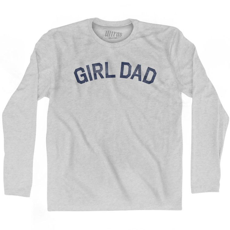 Girl Dad Adult Cotton Long Sleeve T-Shirt by Ultras