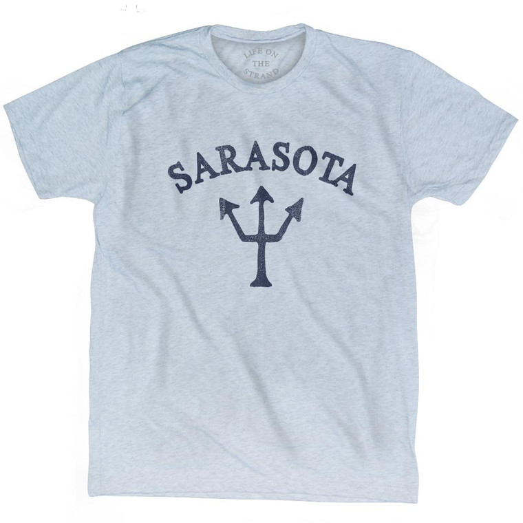 Florida Sarasota Trident Adult Tri-Blend T-Shirt by Ultras