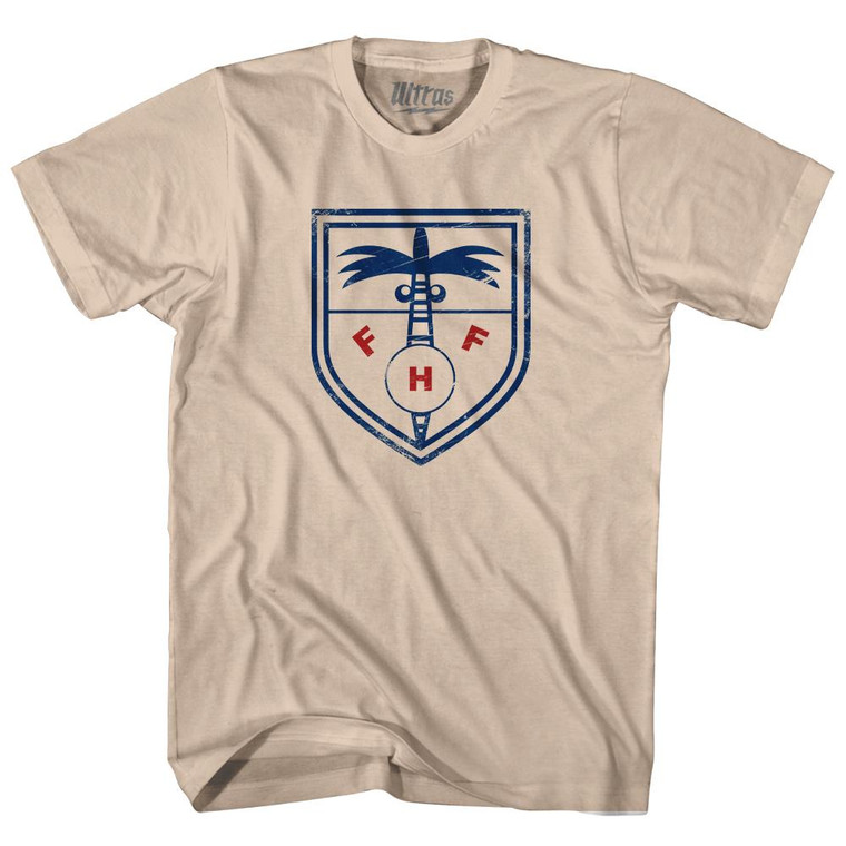 Vintage Haiti Soccer Crest Adult Cotton T-Shirt by Ultras