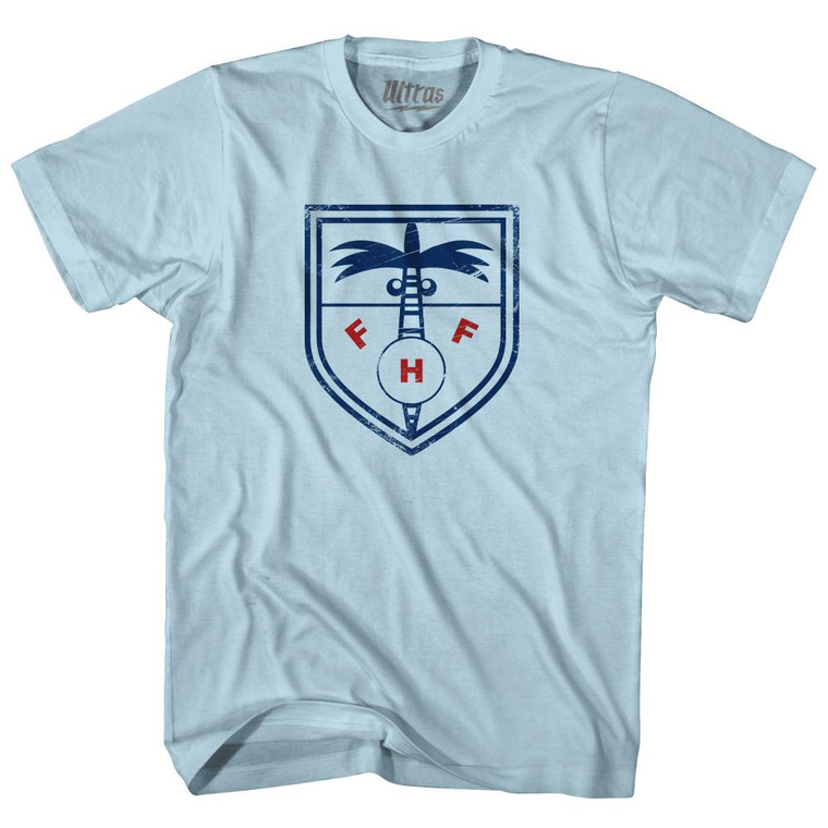 Vintage Haiti Soccer Crest Adult Cotton T-Shirt by Ultras